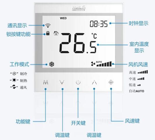 海林HL7031无线LoRa温控器推出  穿透力强传输远