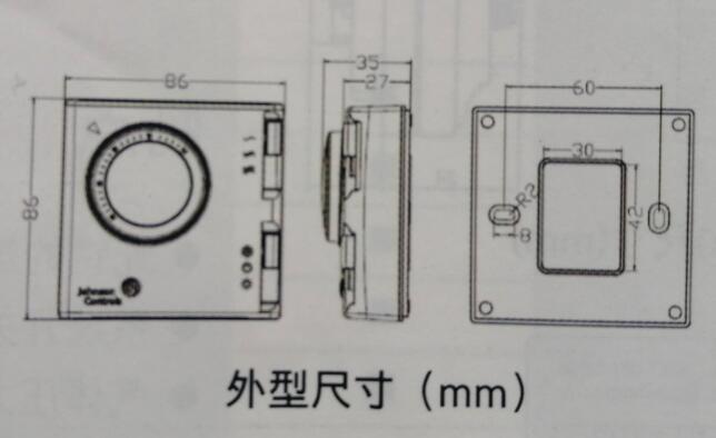 风机盘管用的温控器尺寸一般多大？长宽和厚度是多少？